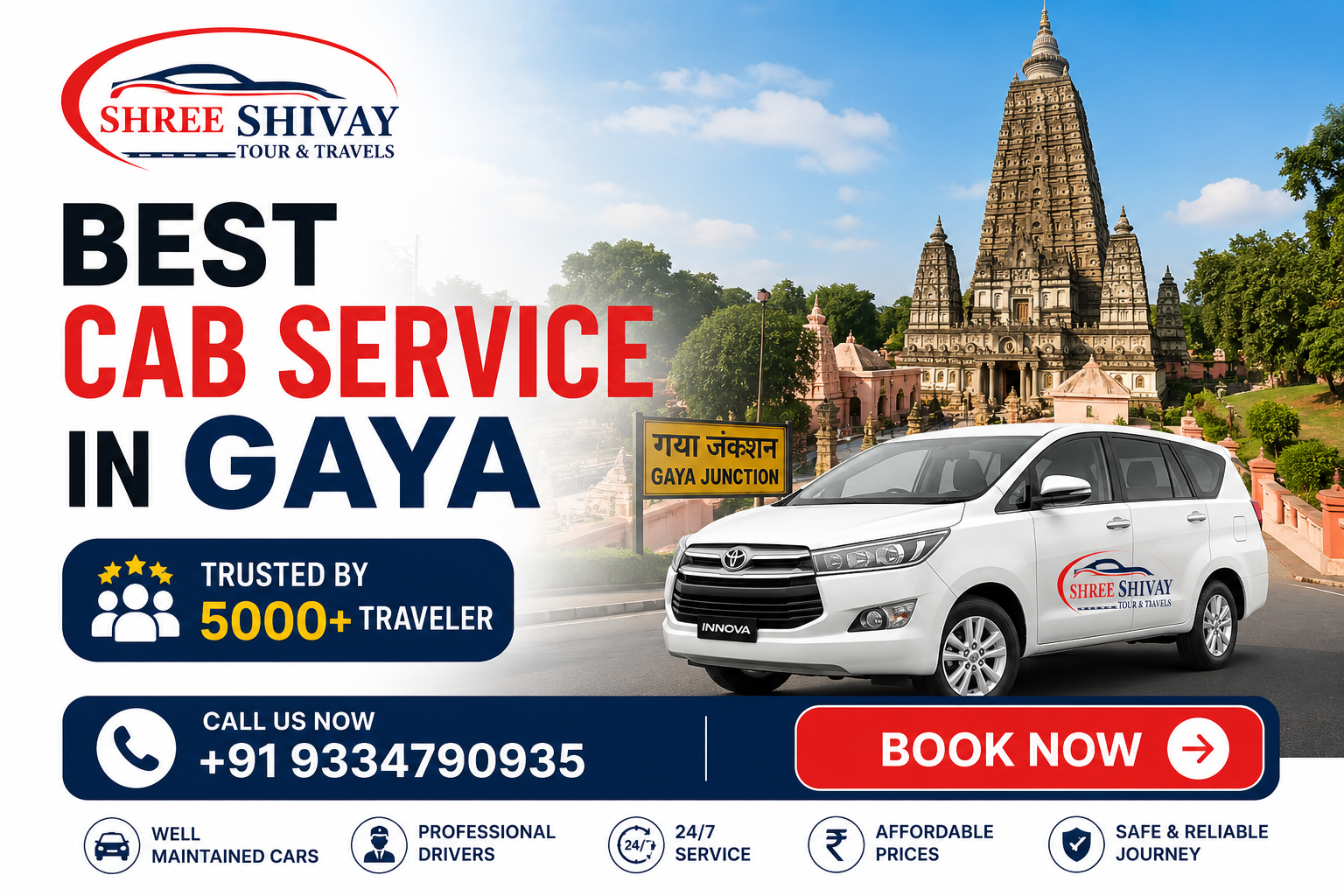 Best Cab Service in Gaya for Safe, Fast & Affordable Travel